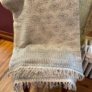 Allen + Roth light weight Farmhouse/Cottage 5x8 100% Cotton Area Rug